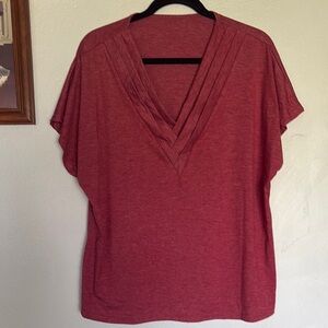Women's Red V-Neck Top Like New